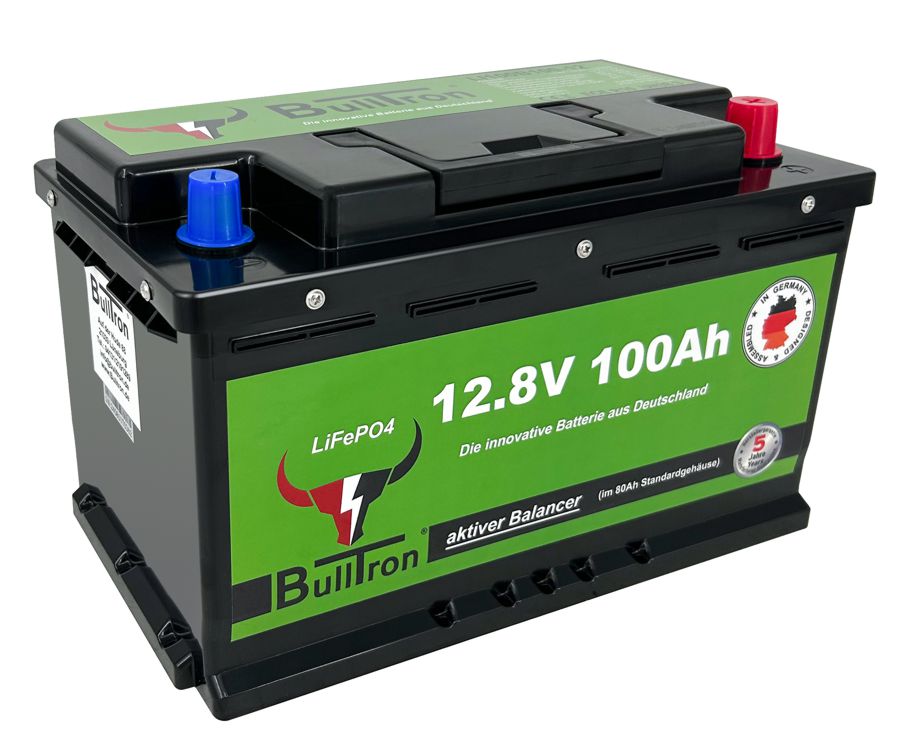 100Ah BASIC | 12V BullTron LiFePO4 | BMS + Bluetooth